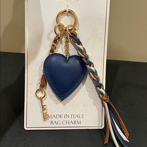 La Via | Italian Leather Heart Bag Charm 🤎